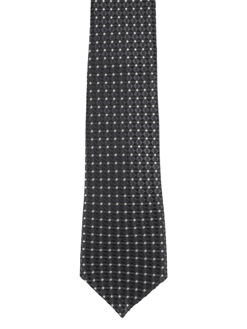 

Alvaro Castagnino Men Black & White Skinny Tie