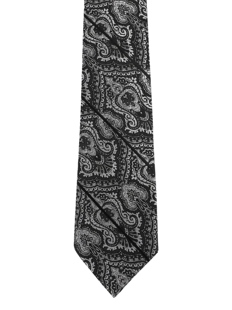 

Alvaro Castagnino Men Black & Grey Printed Skinny Tie