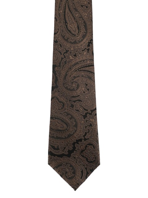 

Alvaro Castagnino Men Brown & Black Printed Skinny Tie