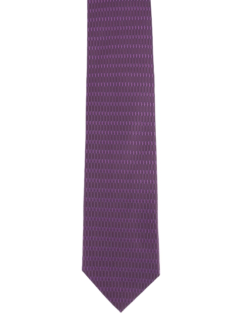 

Alvaro Castagnino Men Purple Woven Design Skinny Tie