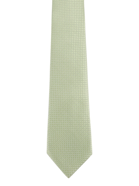 

Alvaro Castagnino Men Green Woven Design Skinny Tie