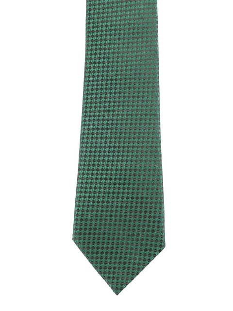 

Alvaro Castagnino Men Green & Black Woven Design Broad Tie
