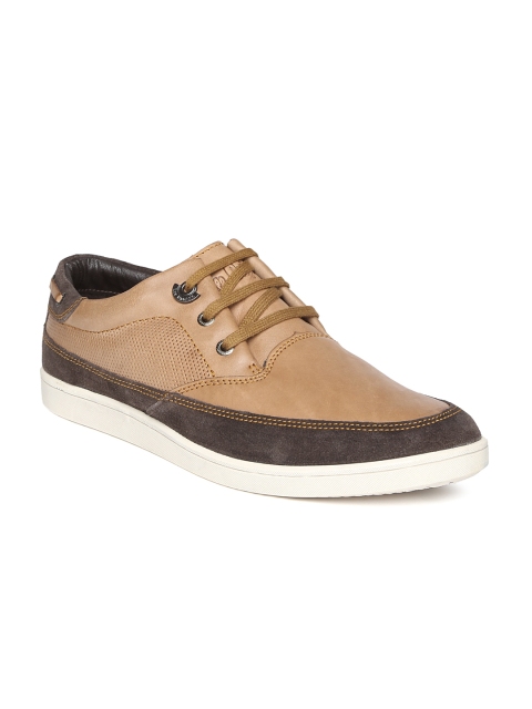 

Lee Cooper Men Light Brown Leather Casual Shoes