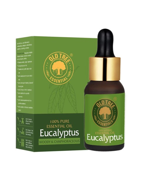 

OLD TREE Eucalyptus Essential Oil for Steam Inhalation - Diffuser - 15 ml, Green