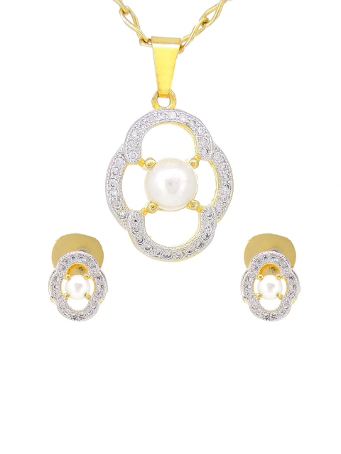 

Tistabene Gold-Toned Contemporary Modern Pendant Set