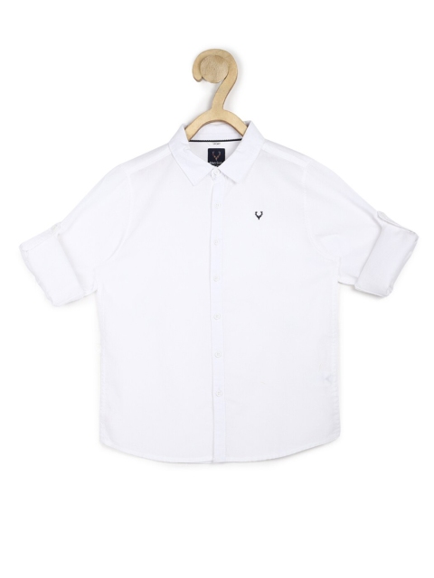 

Allen Solly Junior Boys White Slim Fit Casual Shirt