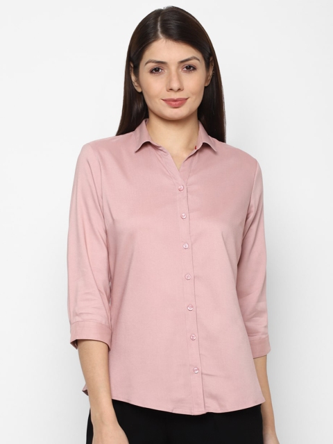 

Allen Solly Woman Women Pink Solid Formal Shirt