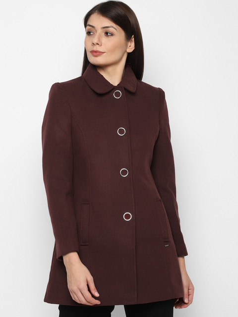 

Allen Solly Woman Women Maroon Longline Tailored Jacket