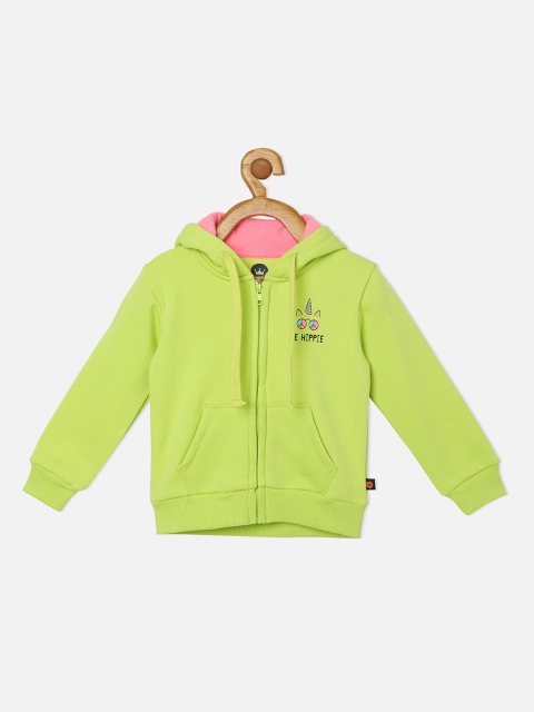 

VITAMINS Girls Yellow Bomber with Patchwork Jacket