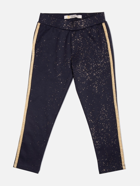 

VITAMINS Girl Navy Blue Denim Lycra Casual Jeggings