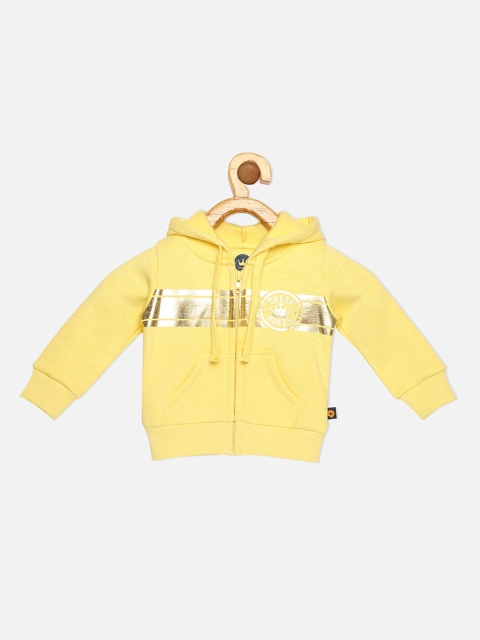 

VITAMINS Girls Yellow Fleece Tailored Jacket