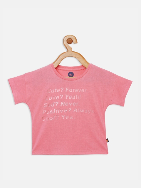 

VITAMINS Peach-Coloured Print Top