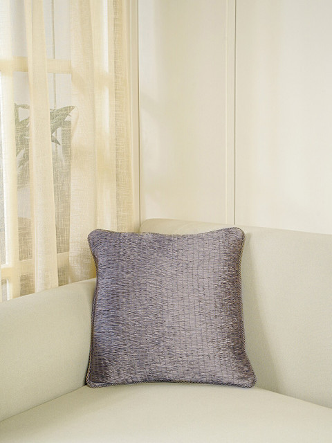 

Pure Home and Living Beige Ruched Square Cushion Cover