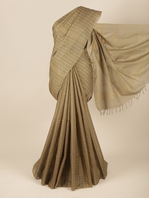 

Pothys Green Woven Design Jute Silk Saree