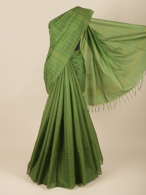 

Pothys Green Woven Design Jute Silk Saree