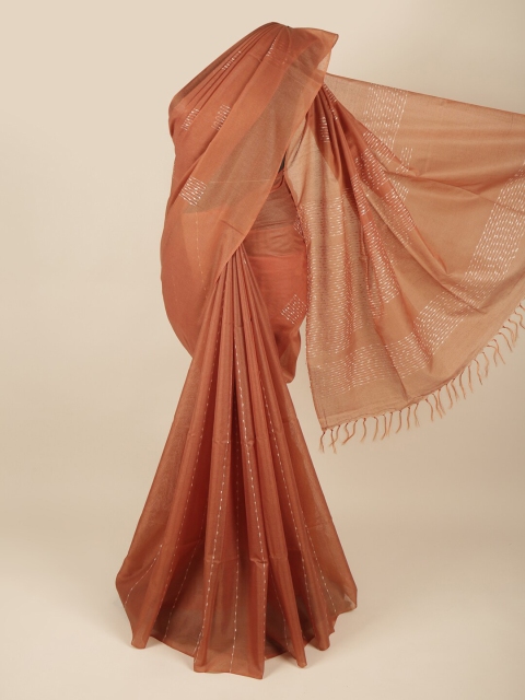 

Pothys Cream-Coloured Woven Design Jute Silk Saree