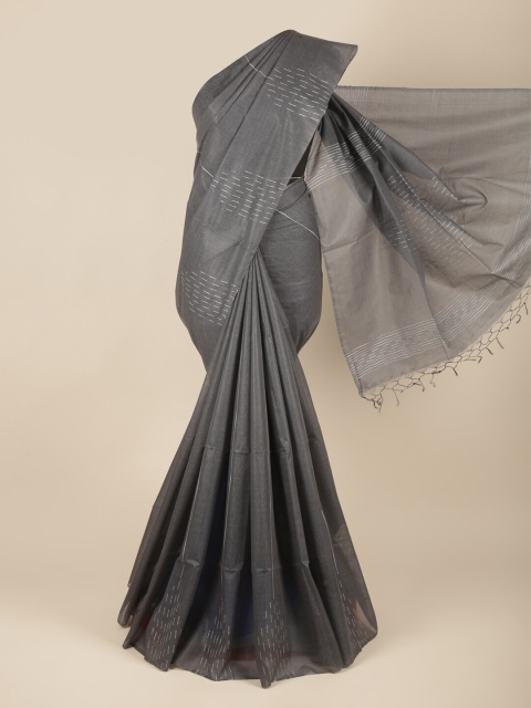 

Pothys Grey Woven Design Jute Silk Saree