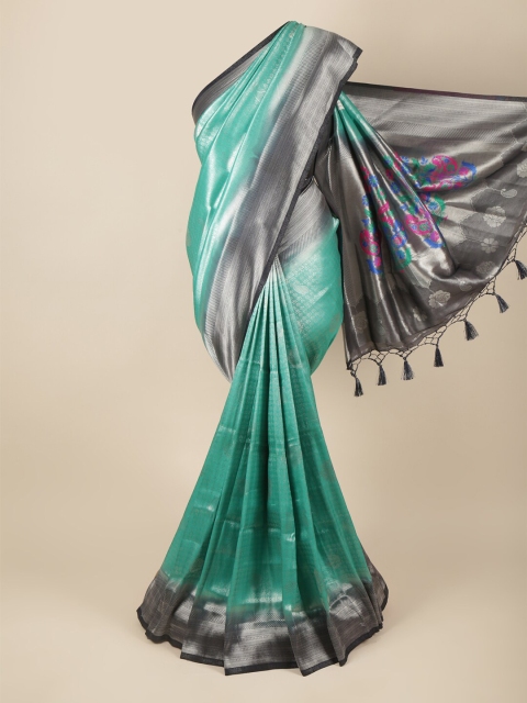 

Pothys Blue & Black Paisley Zari Art Silk Banarasi Saree