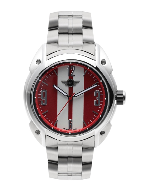 

MINI COOPER Men Red & Off-White Dial Watch MINI82ES