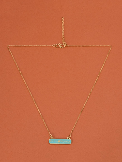 

Tistabene Gold Toned & Blue Pendant