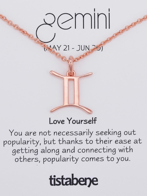 

Tistabene Rose Gold-Plated Pendant With Chain