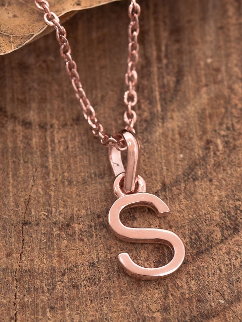 

Tistabene Rose Gold-Plated S Pendant With Chain