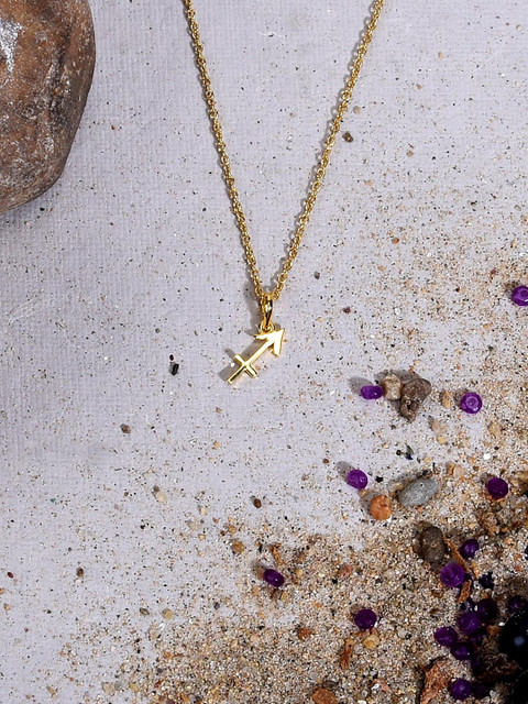 

Tistabene 18 K Gold-Plated The Sagittarius Pendant With Chain
