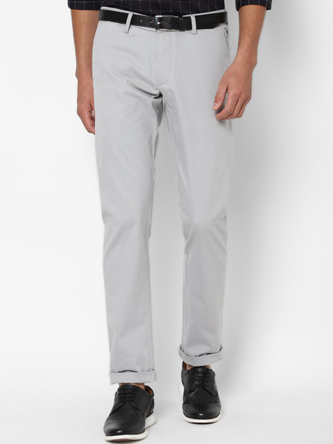 

Allen Solly Men Grey Slim Fit Trousers