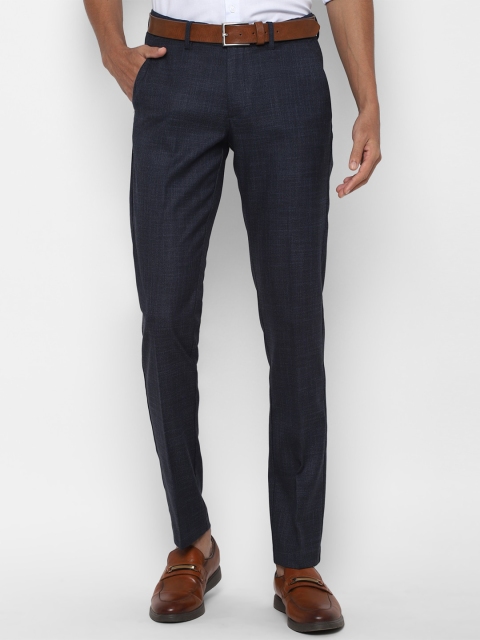 

Allen Solly Men Navy Blue Slim Fit Trousers