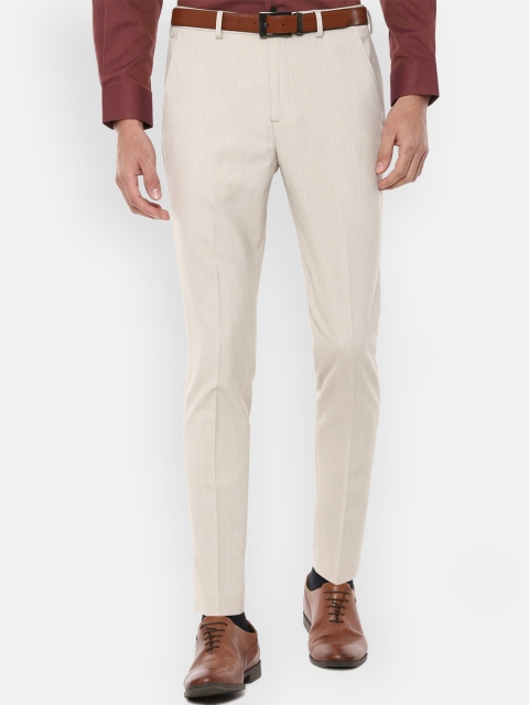 

Louis Philippe Men Beige Trousers