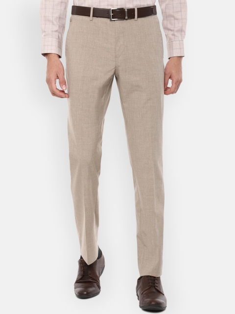 

Louis Philippe Men Beige Slim Fit Trousers