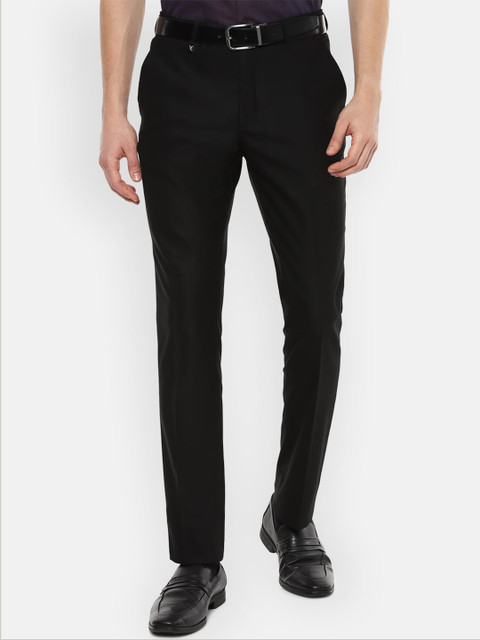 

V Dot Men Black Skinny Fit Trousers