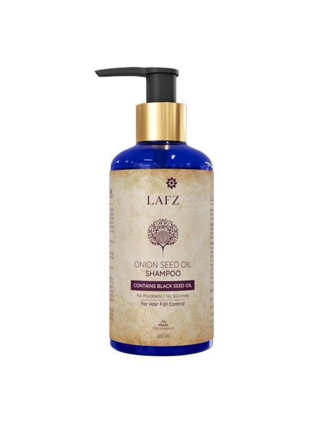 

LAFZ Onion Seed Oil Shampoo with Black Seed Oil - 200 ml, Brown
