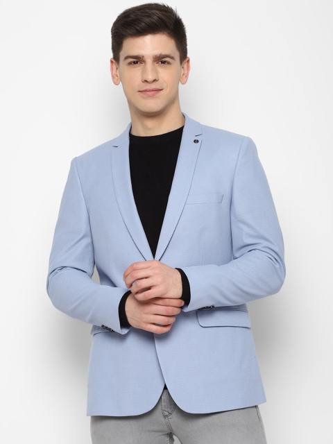 

Allen Solly Men Blue Printed Slim Fit Blazer