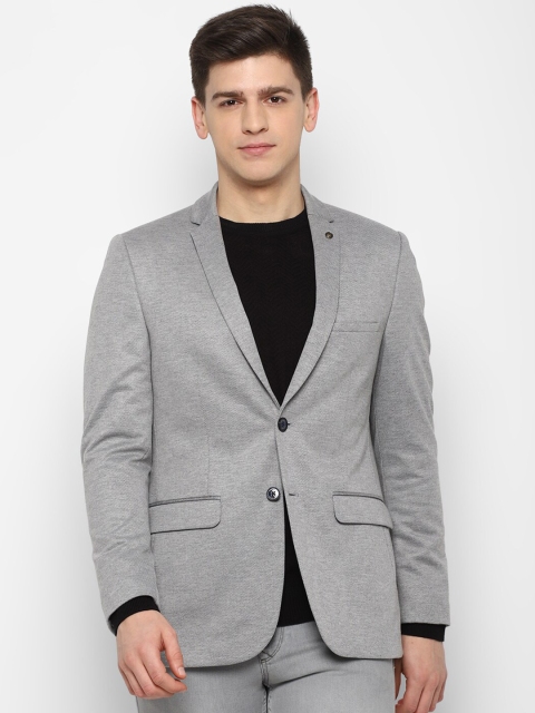 

Allen Solly Men Grey Single Breasted Blazer