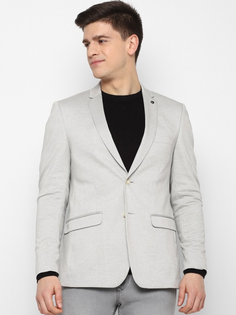 

Allen Solly Men Grey Slim Fit Single-Breasted Blazer