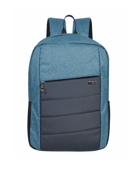 

EUME Unisex Green & Grey Colourblocked Backpack