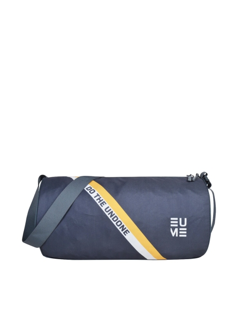 

EUME Unisex Grey Printed Duffle Bag