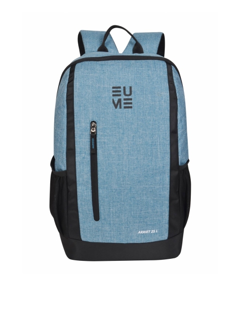 

EUME Unisex Blue & Black Solid Backpack