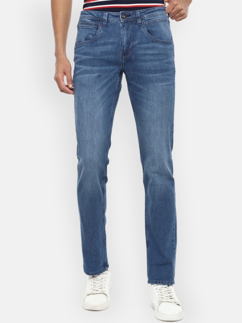 

VAN HEUSEN DENIM LABS Men Navy Blue Slim Fit Light Fade Jeans