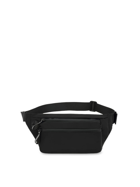 

THE CLOWNFISH Black Textured Waist Pouch