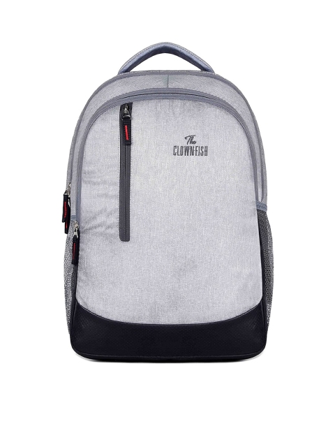 

THE CLOWNFISH Unisex Grey & Black Laptop Bag
