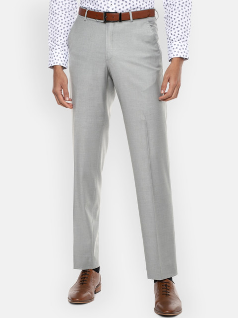 

Van Heusen Men Grey Trousers