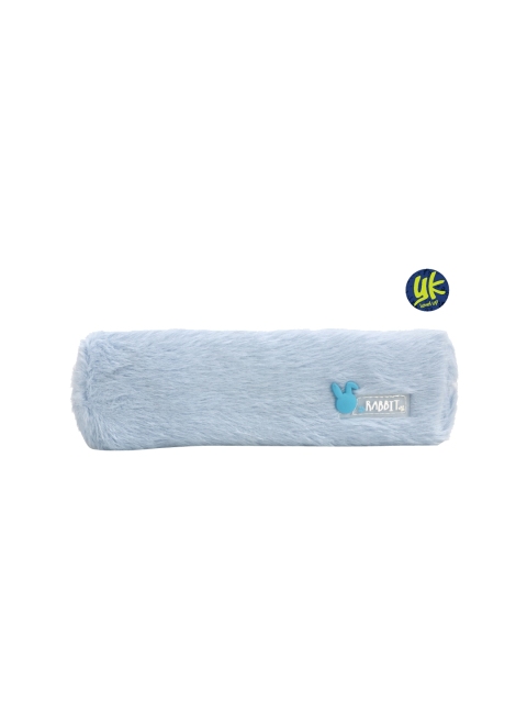 

YK Blue Faux Fur Pencil Pouch