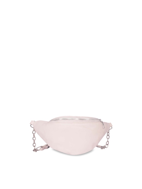 

Bagkok Women White Textured Waist Pouch