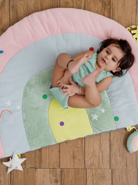 

MiArcus Multicoloured Striped Arc Play Mat, Multi