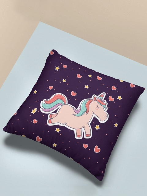 

GOJI Purple Unicorn Velvet Square Cushion Covers