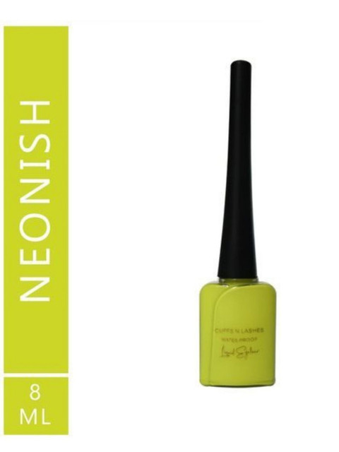 

CUFFS N LASHES Waterproof Liquid Eyeliner - Neonish, Fluorescent green