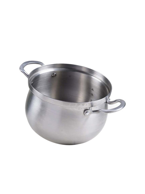 

The Indus Valley Silver-Toned Solid Stainless Steel Sauce Pan