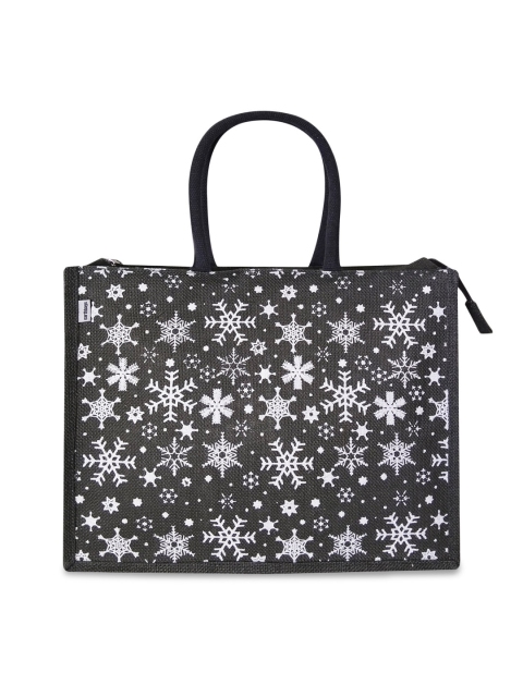 

earthbags Grey Floral Printed Oversized Shopper Handheld Bag